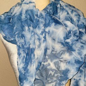 Steve Madden Tie-Dyed oblong lightweight, breathable Scarf One size Deni…